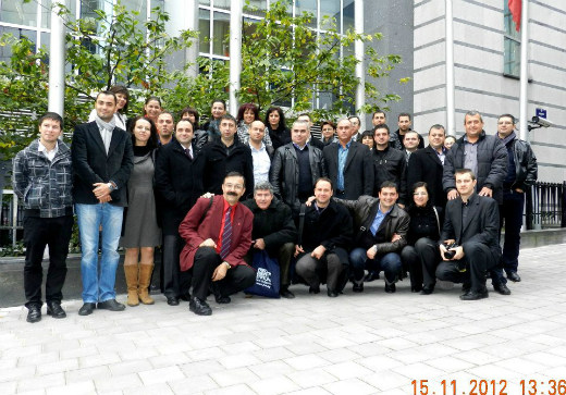 Visit of AMP alumnis in Brussels